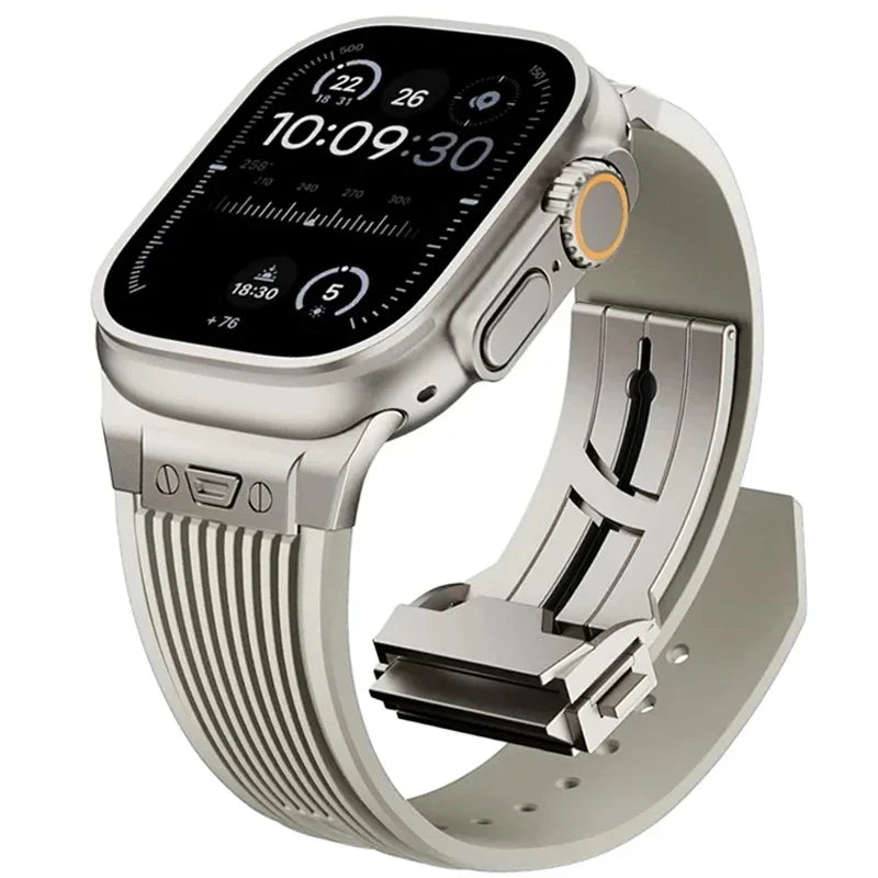 Sport-Silikonarmband für Apple Watch Ultra und Serie 11, 49 46 45 44 mm-Yabubest - Home & More