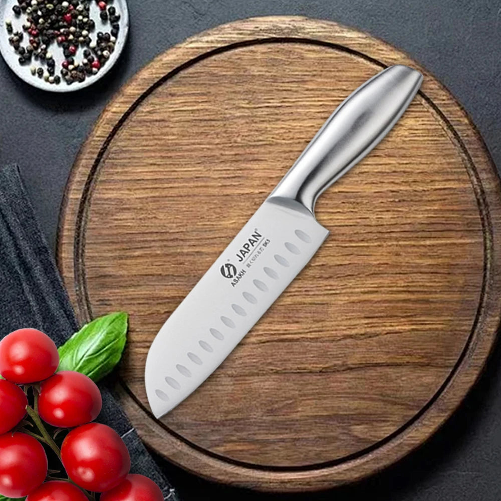 Edelstahl Küchenmesser mit Hohlgriff Kochmesser Fleischbeil Haushaltset