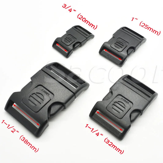 Robuste selbstsichernde Kunststoff Schnallen für Rucksack Taschen