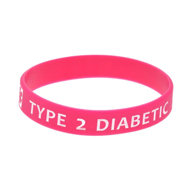 Silikon-Armband für Typ 2 Diabetiker Medizinisches Gesundheitsarmband