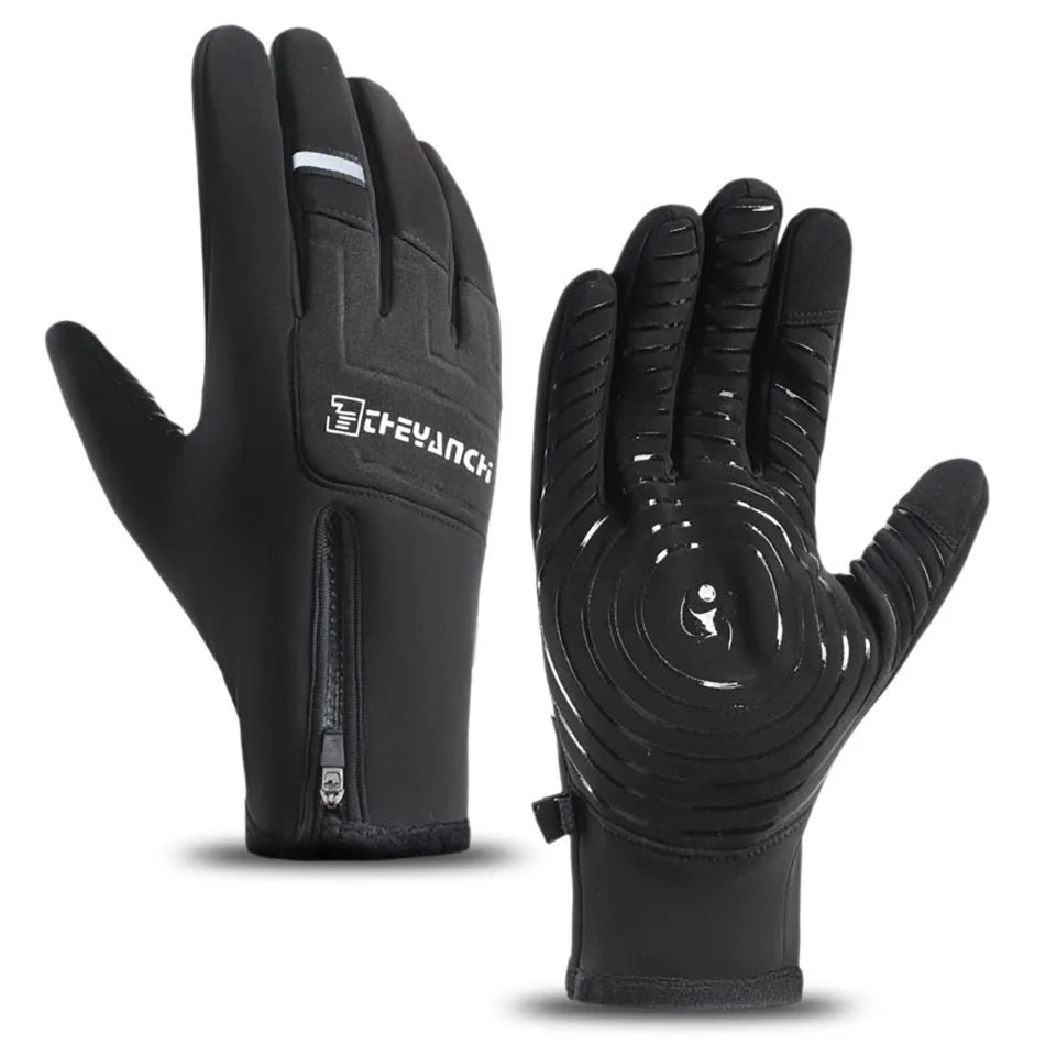 Winter Fahrradhandschuhe Herren wasserdicht warm Touchscreen rutschfest