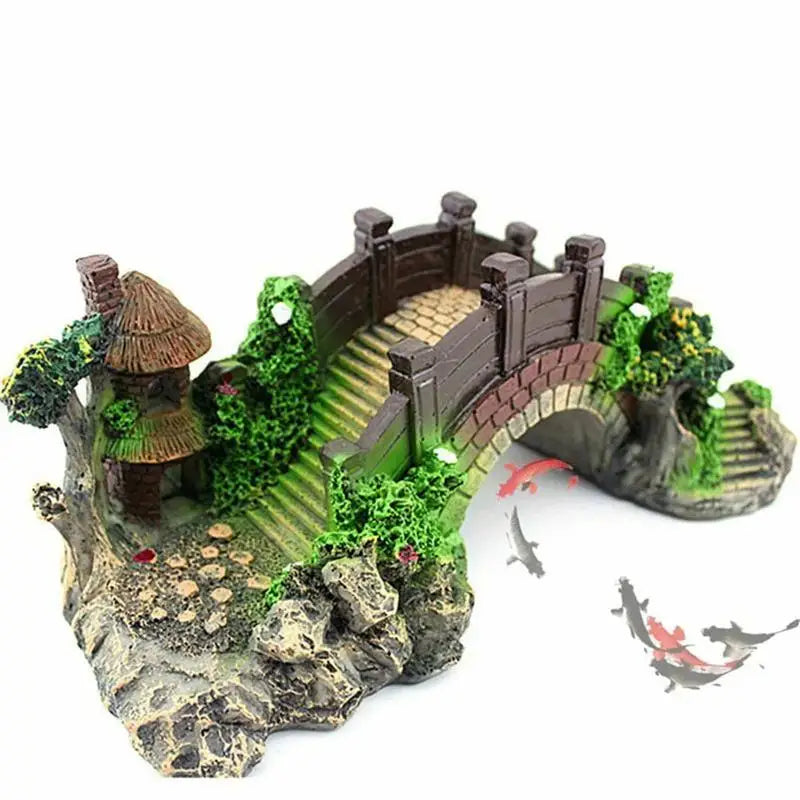 Künstliche Harzbrücke für Aquarien Dekoration und Fischversteck