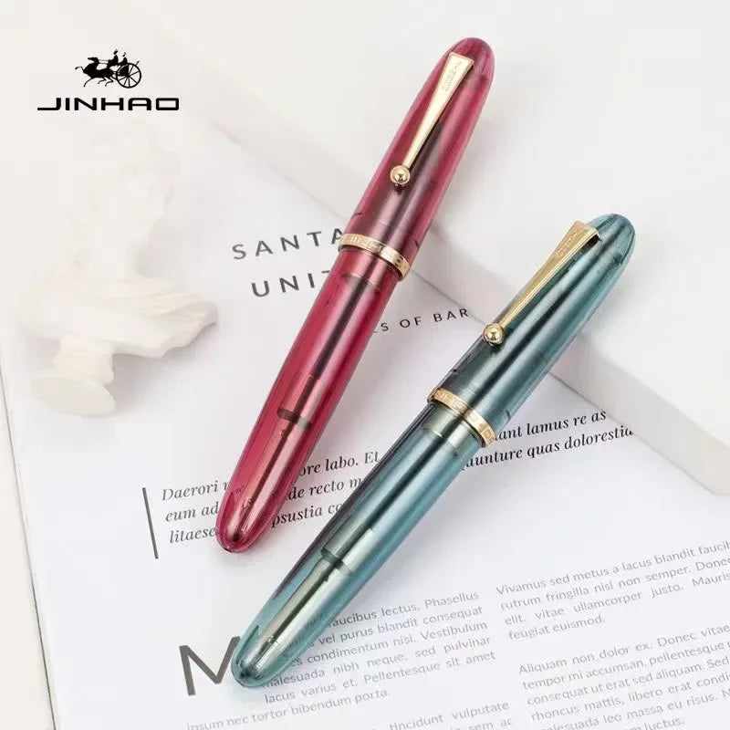 JinHao 9019 Füllfederhalter Transparent Acryl 40 MM Iridium Feder-Yabubest - Home & More