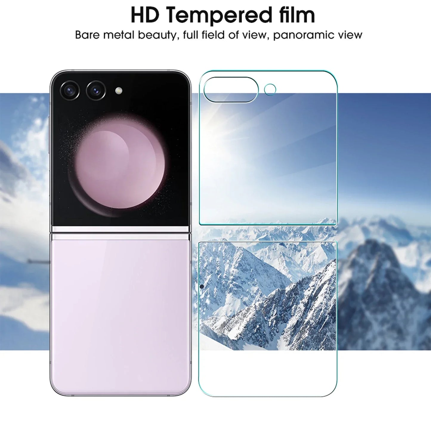 Dünner klarer Front-Displayschutz aus gehärtetem Glas für Galaxy Z Flip 7