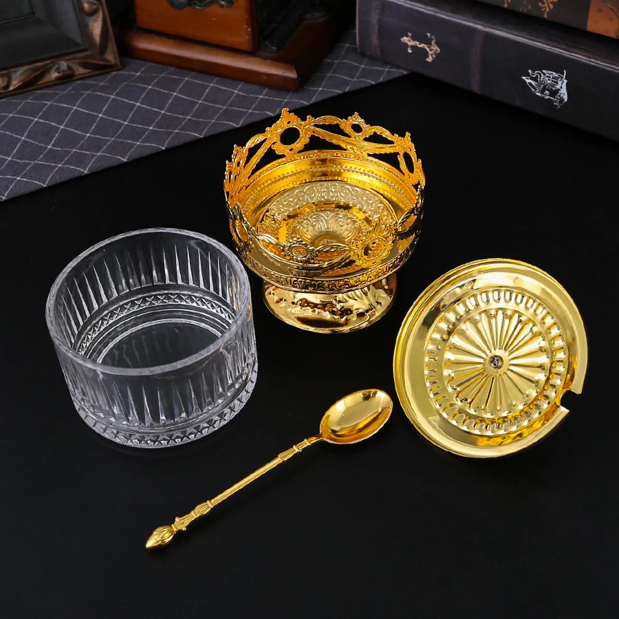 Kombinations-Gewürzglas Metall und Glas für Salz Zucker und Gewürze