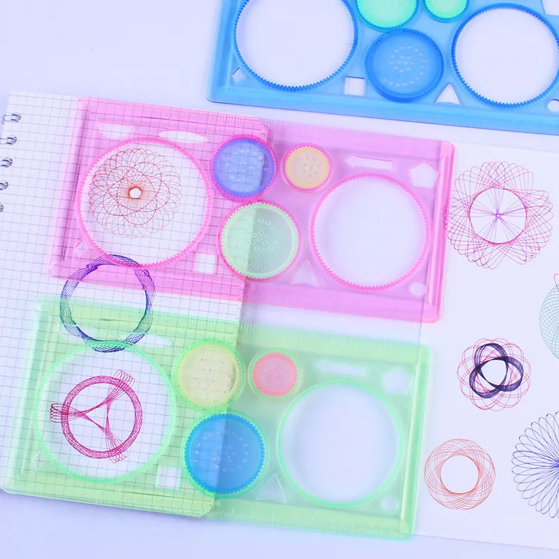 Geometrie Spirograph Zeichnung Schablonen Set Kunst Kinder