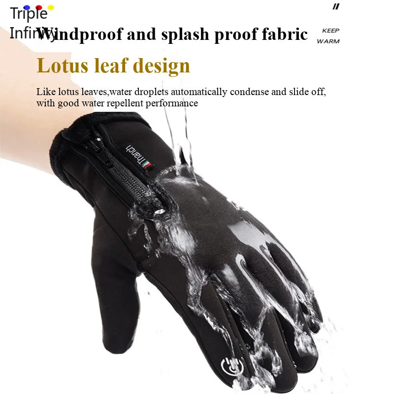 Warme wasserdichte Touchscreen Handschuhe für Winter Sport