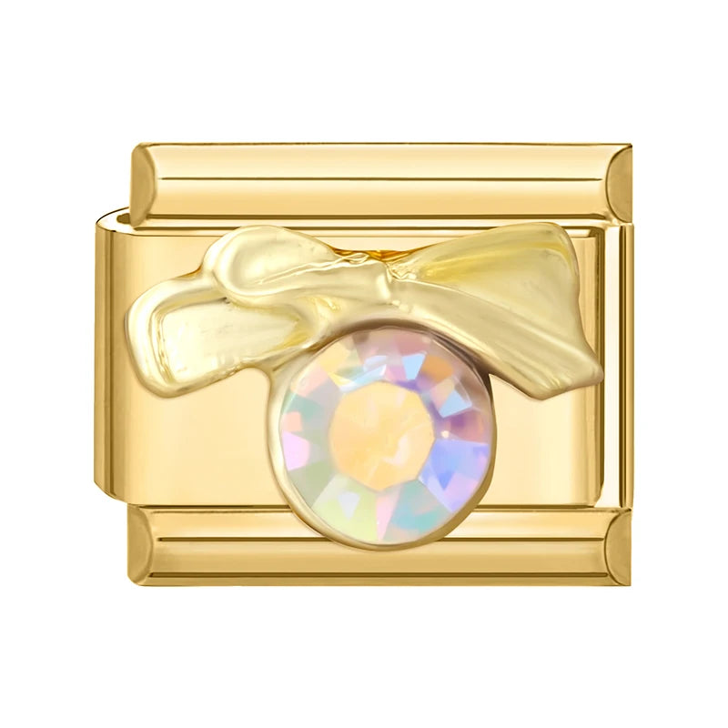 Elegantes Edelstahl Charm Armband mit Zirkon für Frauen