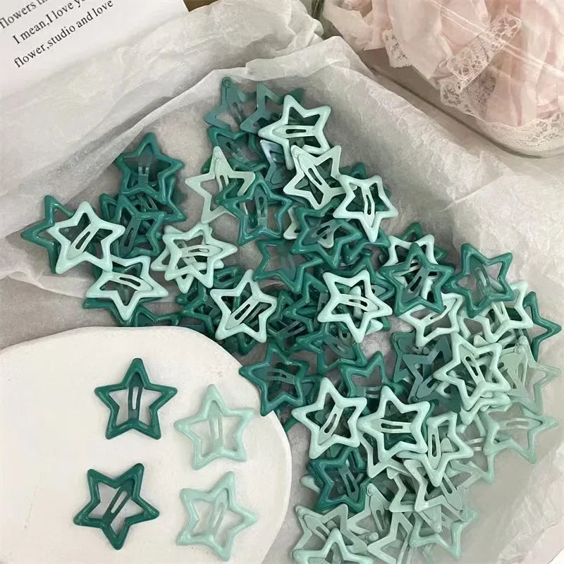 Stern-Haarspangen für trendige Y2K-Looks und sicheren Halt