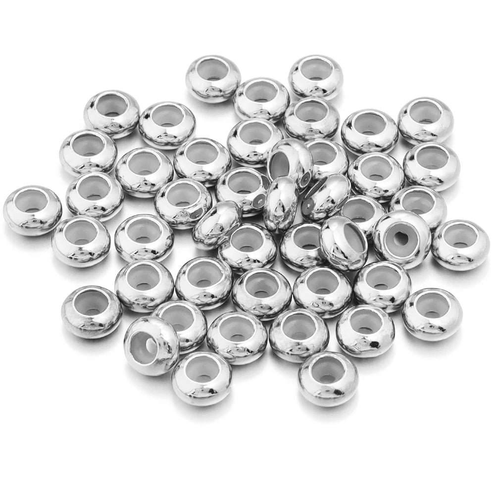 20 Stück Kupfer Crimp Endperlen mit Silikonstopper für DIY Schmuckherstellung-Yabubest - Home & More