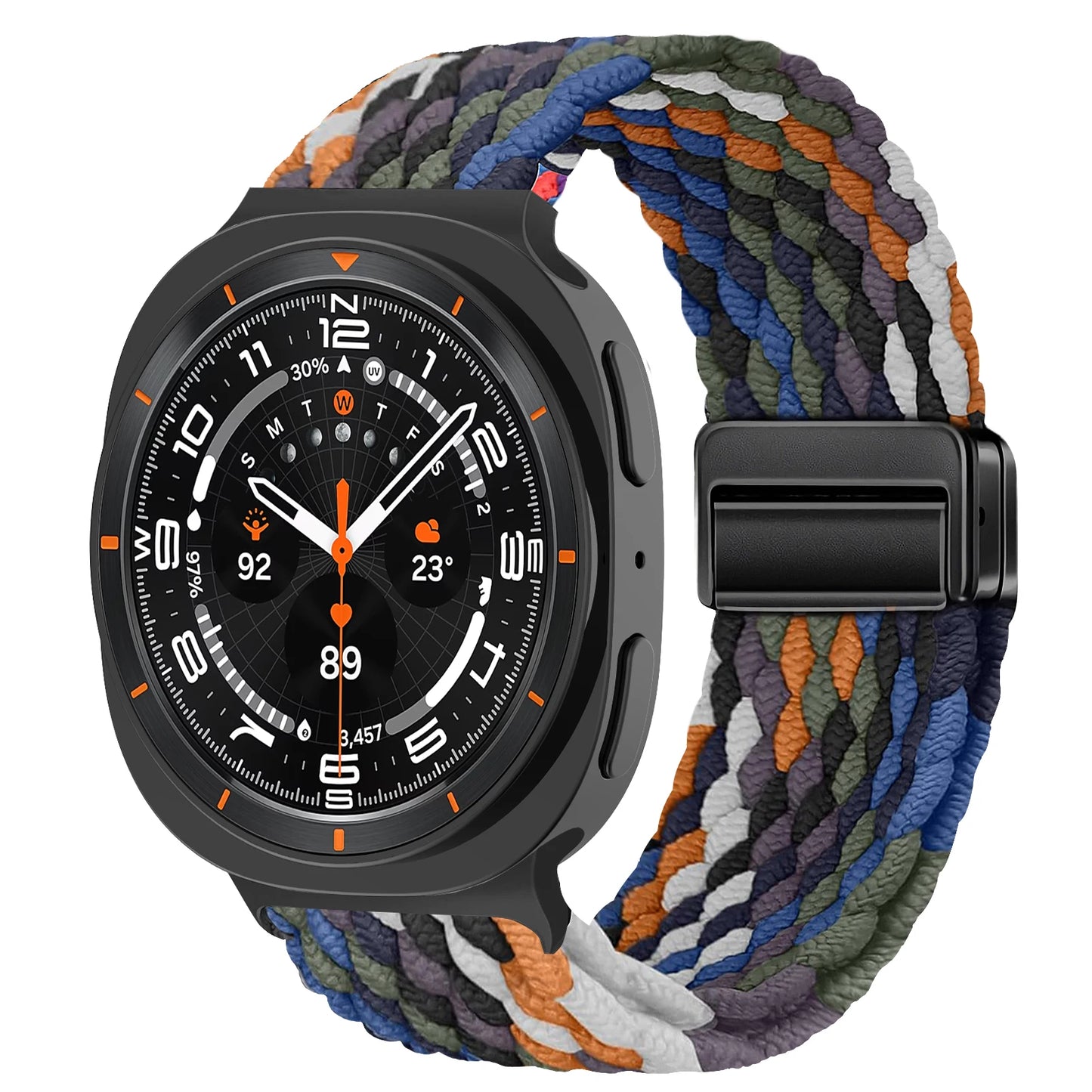 Magnetisches Nylon Uhrenarmband kompatibel für Galaxy Watch 40/44/47 mm