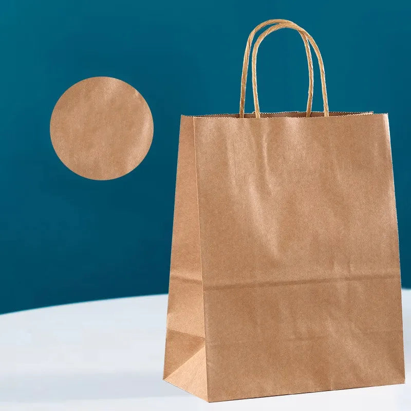 1pc Kraftpapier Geschenkbeutel Wiederverwendbare Einkaufstaschen für Party-Yabubest - Home & More