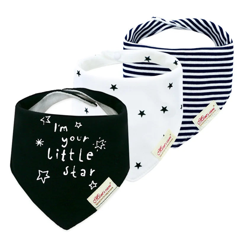 Weiches 3-teiliges Baby-Speicheltuch Set für Jungen - Mädchen – saugfähig, unisex