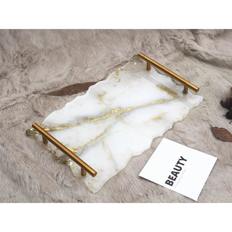 Große rechteckige Silikonform Teeteller Untersetzer Epoxidharz DIY Form