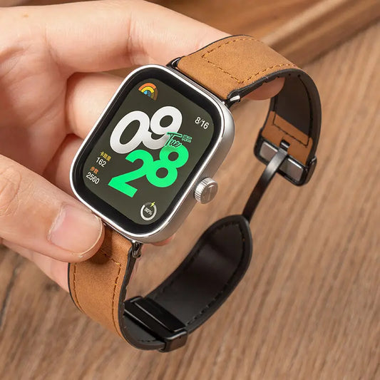 Magnetisches Ersatzarmband aus Leder für Xiaomi Uhren-Yabubestshop
