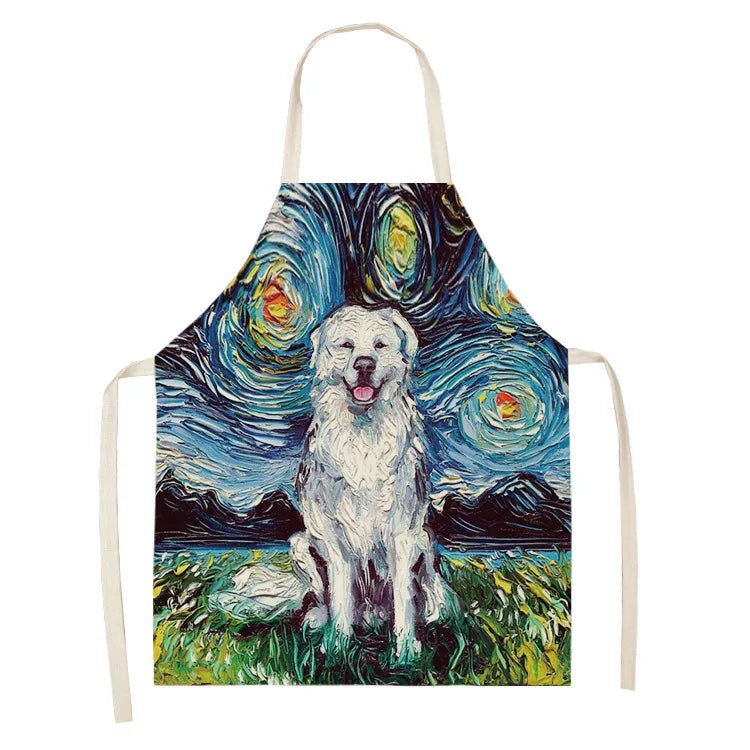 Hochwertige Baumwoll-Leinen Schürze für Reinigung und Haushalt