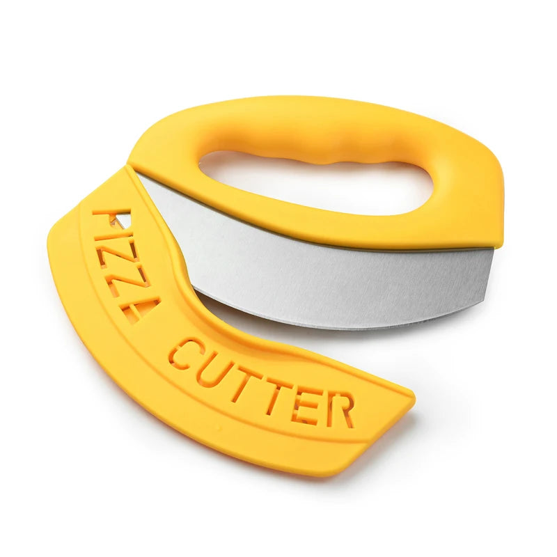 Edelstahl Pizzaschneider mit Abdeckung | Vielseitiger Lebensmittelzerkleinerer