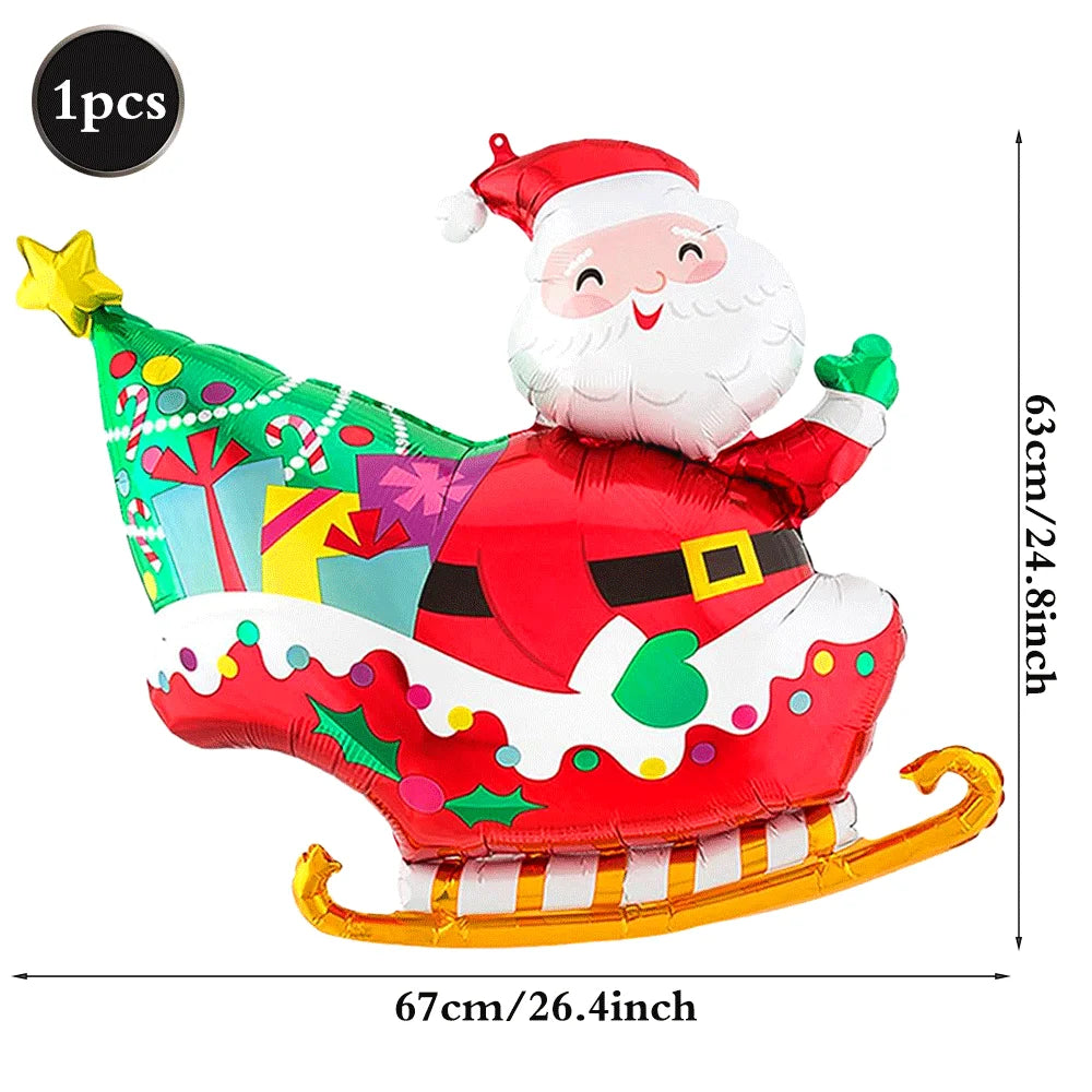 Festliche Weihnachts Folienballons Santa Rentier Schneemann für Partys
