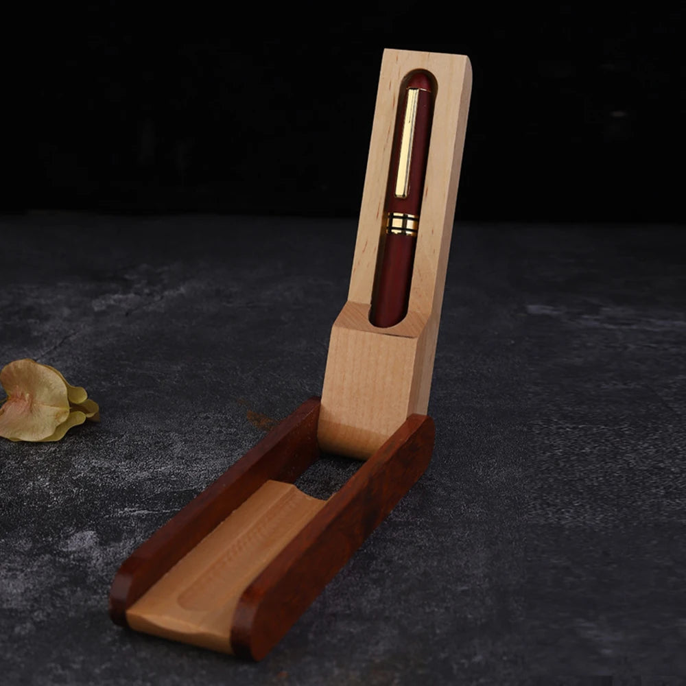 Faltbarer Holz Stifthalter Organizer für Büro und Schule