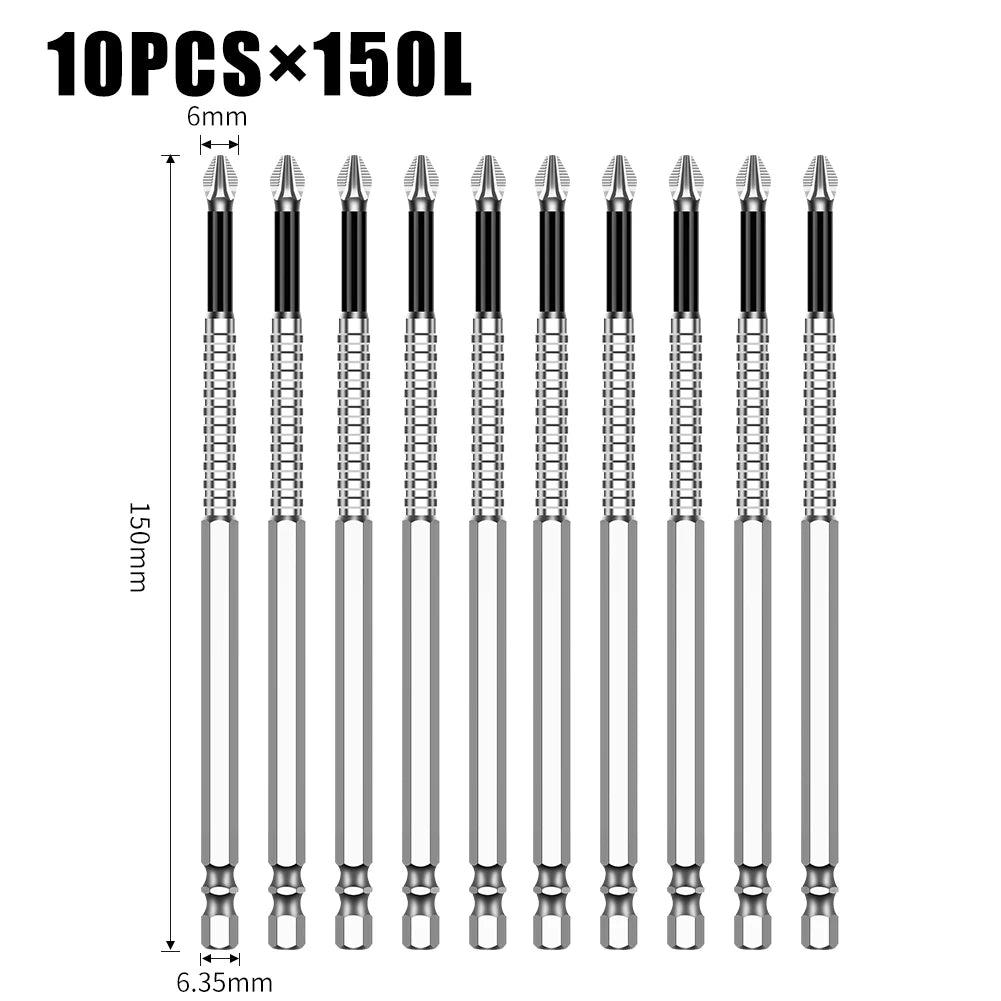 Rutschfester Kreuzschlitz-Bit mit hoher Härte und starkem Magnet