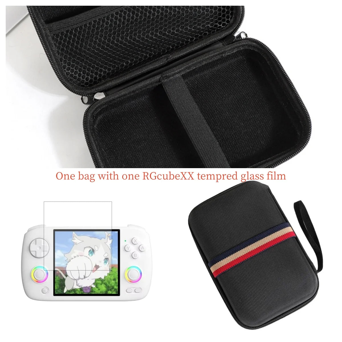 Stoßfeste Tragetasche für Anbernic RG CubeXX und Zubehör
