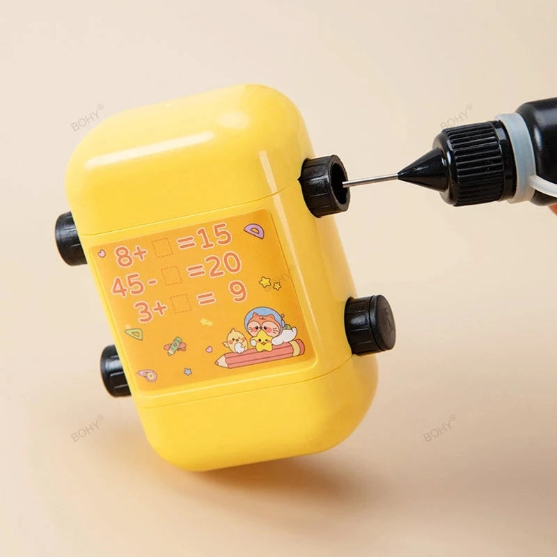 Lehrstempel 2 in 1 für Mathematik Übungen mit digitalem Design - Yabubest - Home & More