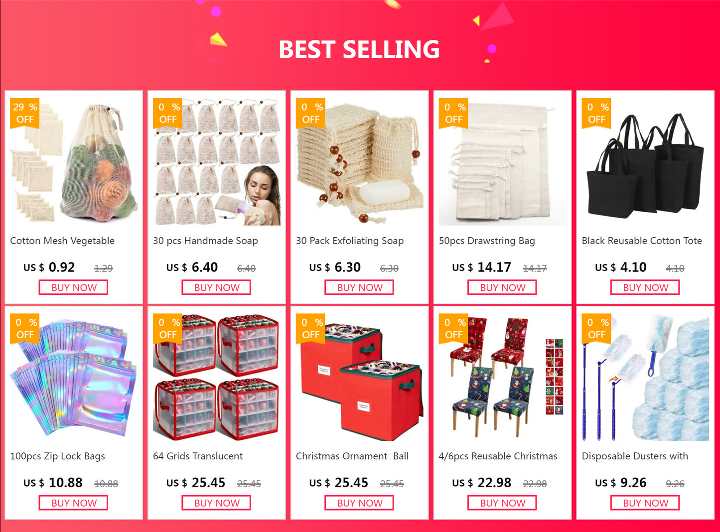 3 Stuecke Wiederverwendbare Baumwolle Netzbeutel fuer Obst und Ge