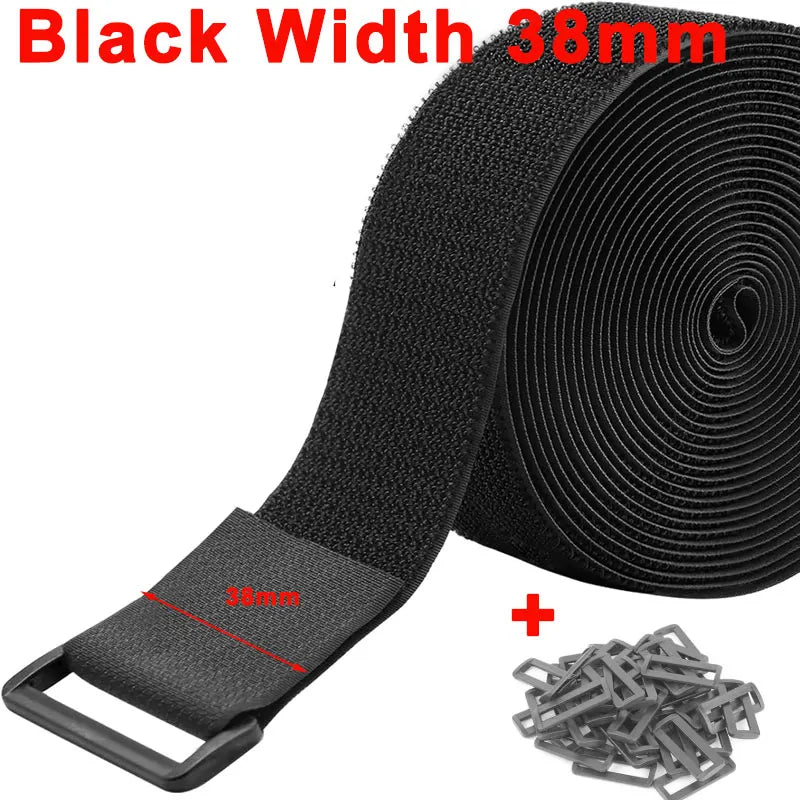 Wiederverwendbare Befestigungsgurte Nylon mit Klettverschluss und Schnallen-Yabubest - Home & More