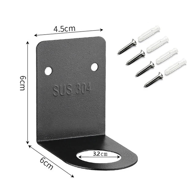 Mattschwarz nachfüllbarer Seifenspender für Duschwand Küche Bad