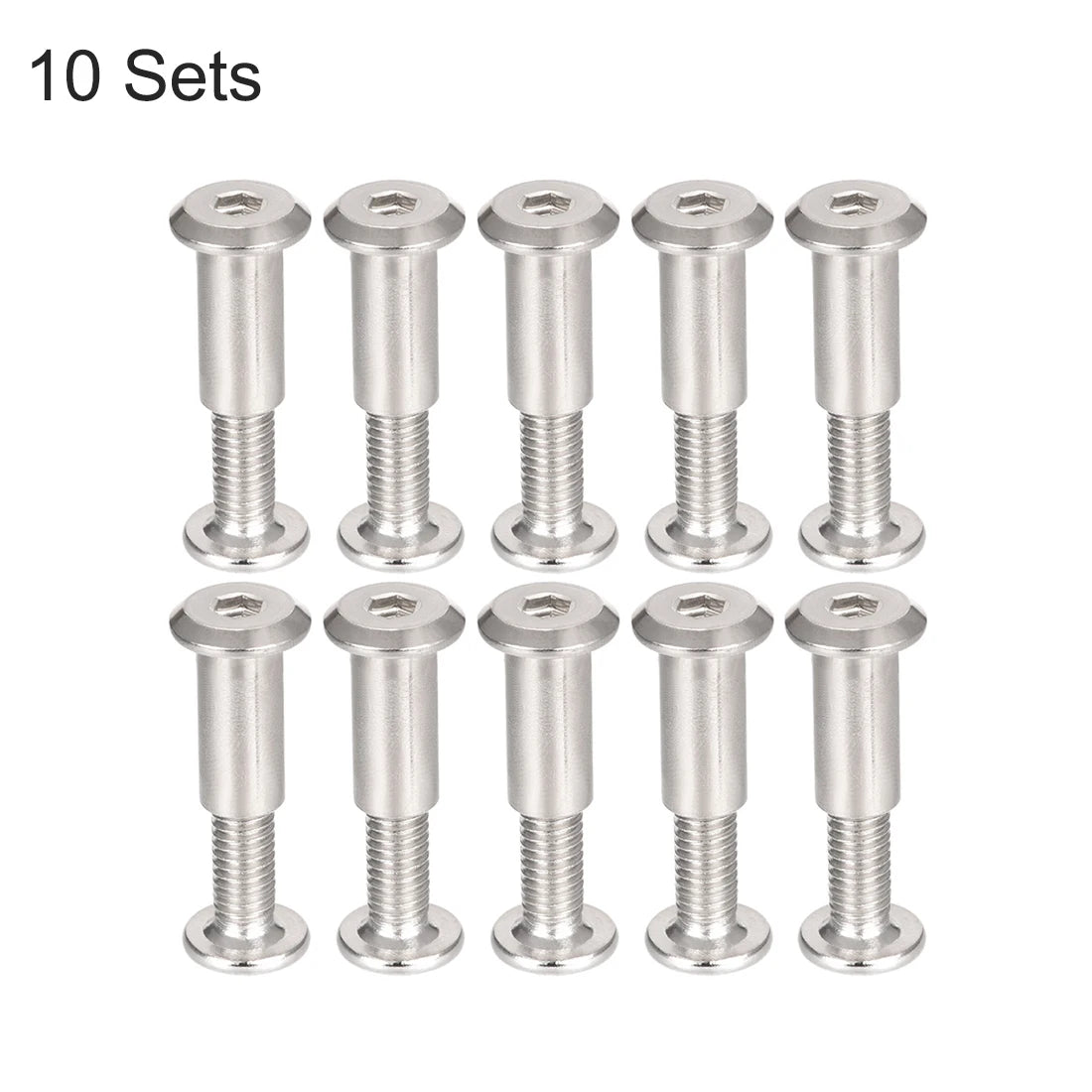 Robuste M6 Schraubpfosten Set Kohlenstoffstahl für Möbel Leder