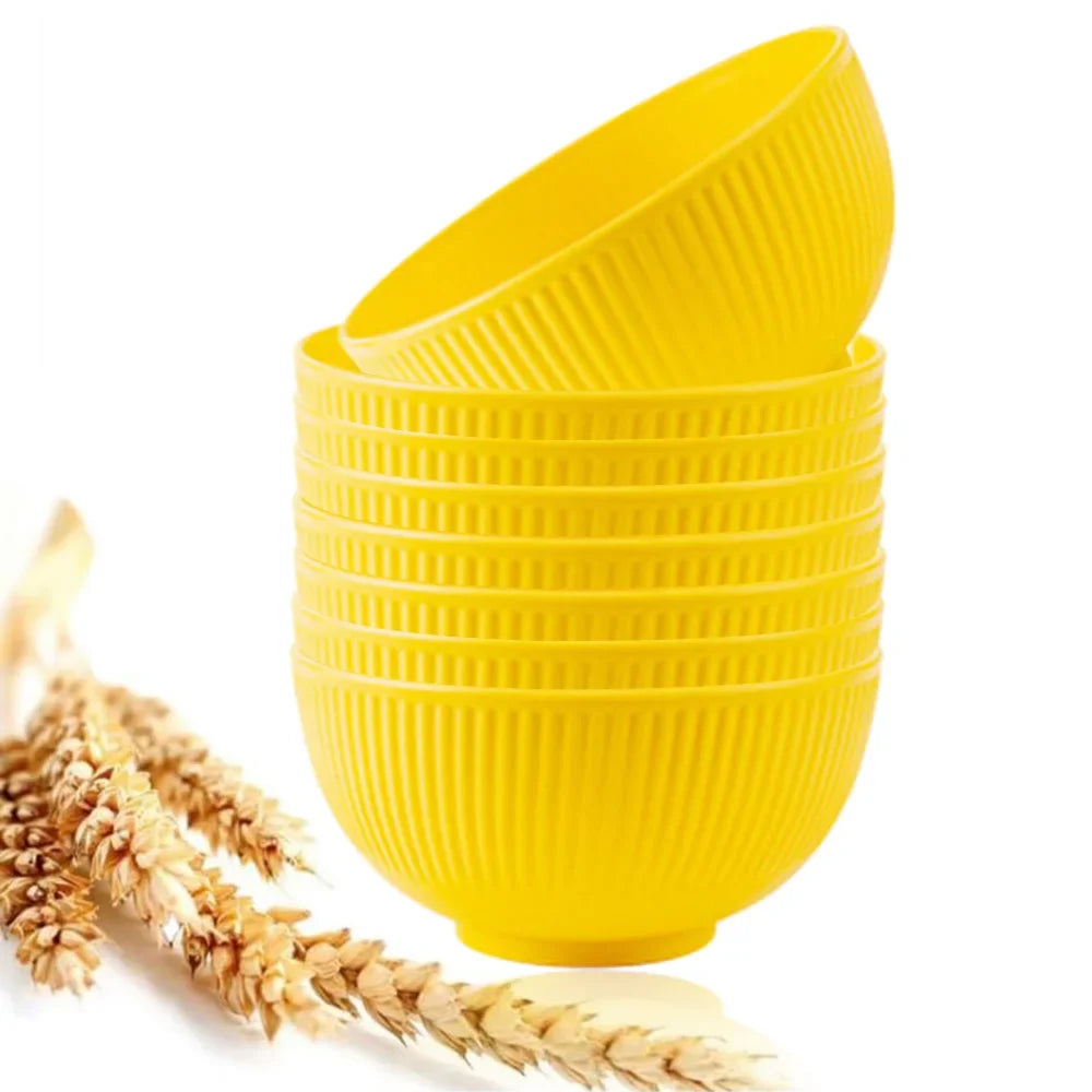 8-teiliges Müslischalen Set aus unzerbrechlichem, leichtem Kunststoff