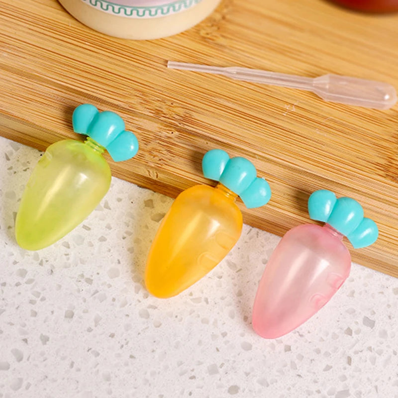 10 Stück Mini Saucenflaschen aus Kunststoff für Salat und Gewürze