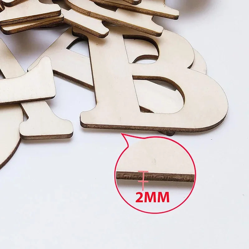 Kreatives 26-teiliges Holzbuchstaben-Set A-Z – perfekt zum Bemalen - Basteln
