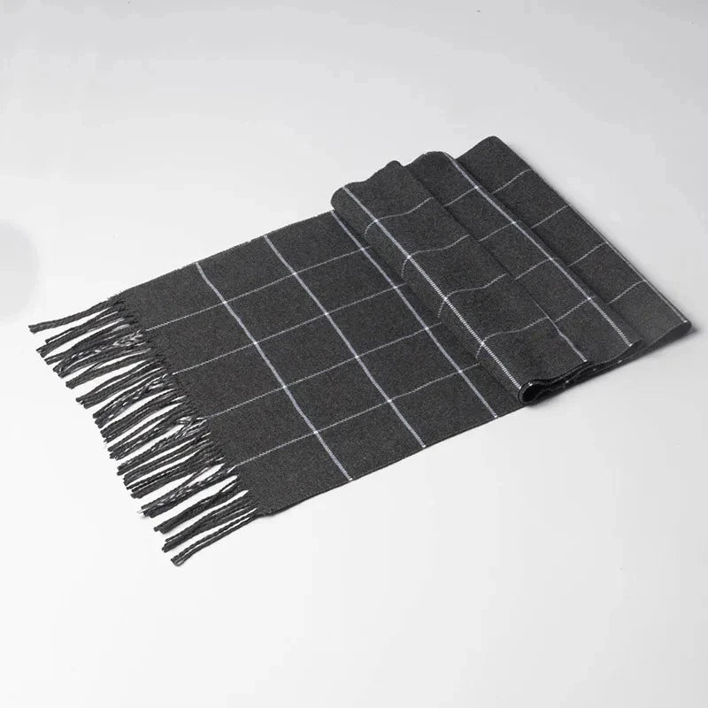 Herren Winterschal Polyester Kariert Warm & Vielseitig