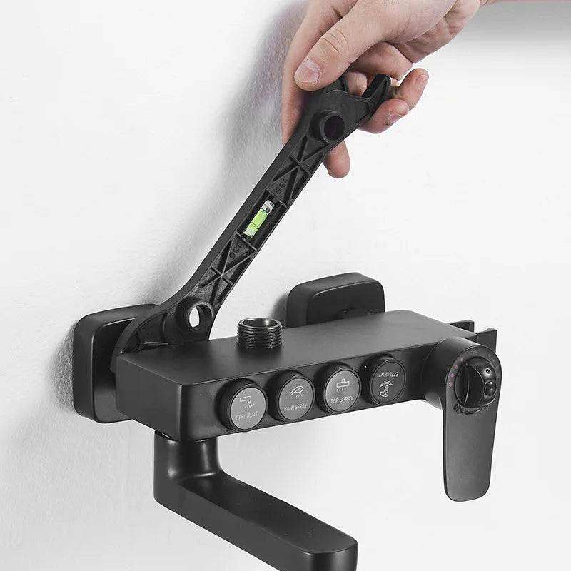 Multifunktionaler Doppelkopf Duschschlüssel Kunststoff Sanitär Werkzeug