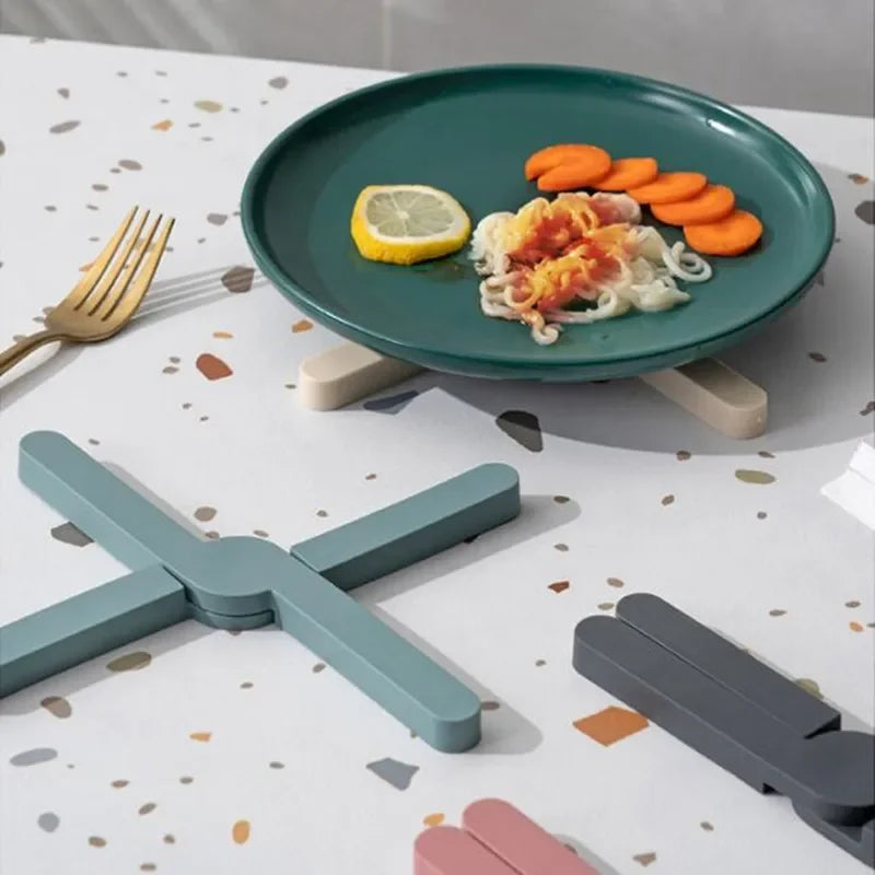 Faltbares, hitzebeständiges Silikon-Tischset, rutschfest für Esst