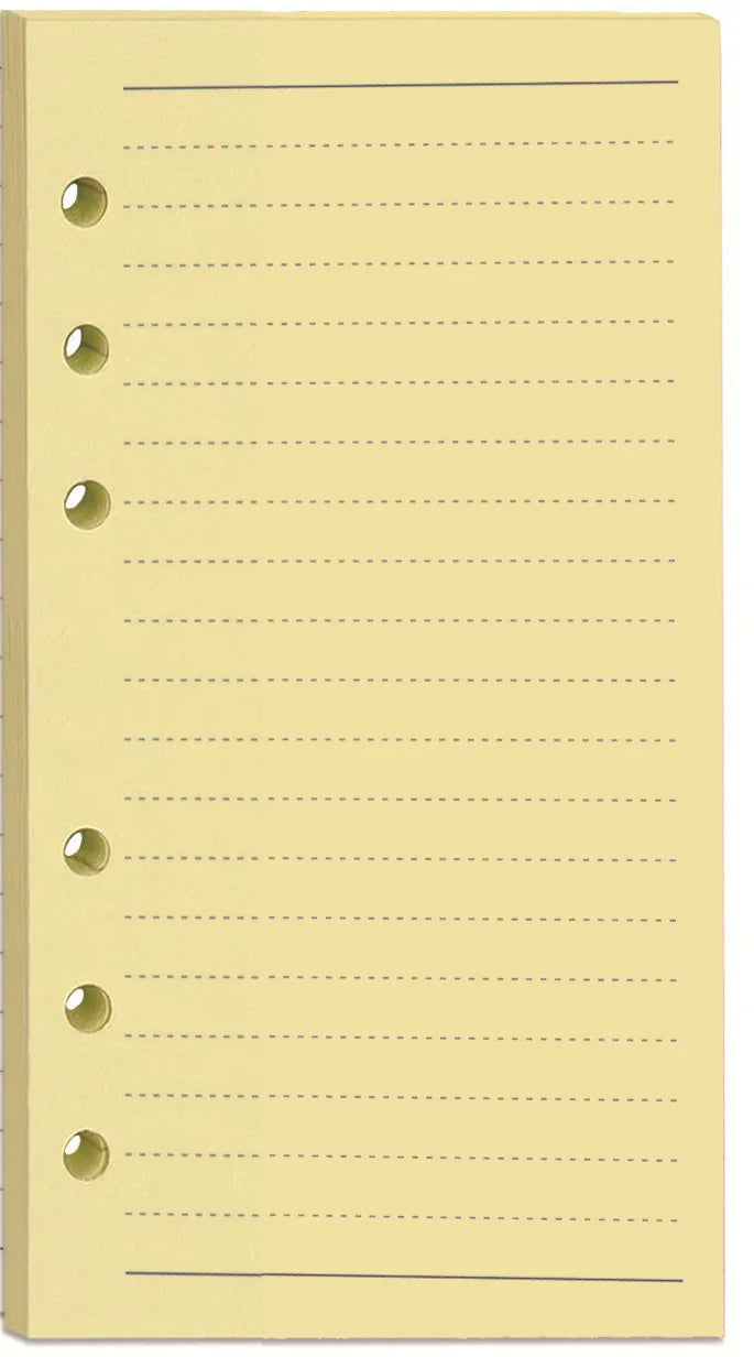 100 Blatt A5 A6 bunt 100 g Nachfüllpapier linierte Innenseite