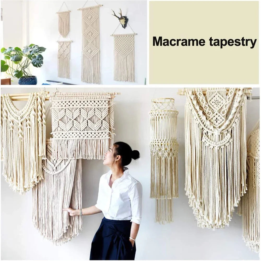 Natürliches Baumwollseil für Makramee DIY und Deko Projekte