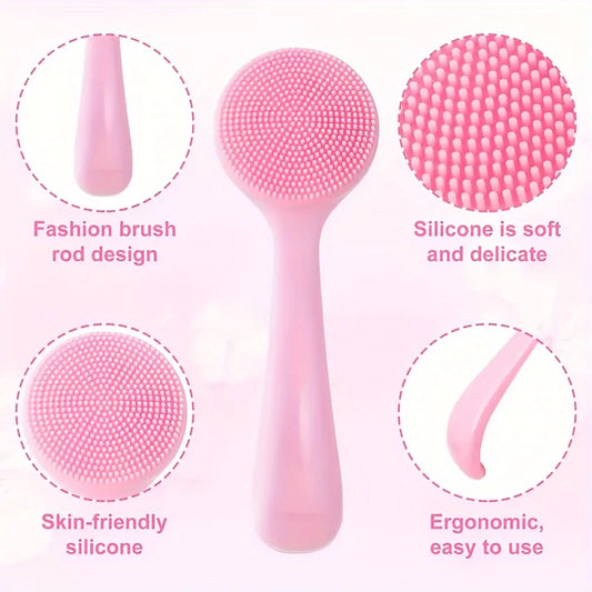 6-teiliges Silikon Gesichtsreinigungsbürsten Set zur Tiefenreinigung und Peeling