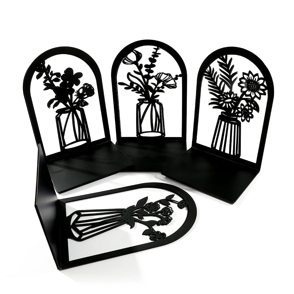 Stabile Metall Buchstützen für Bücherregal und Schreibtisch