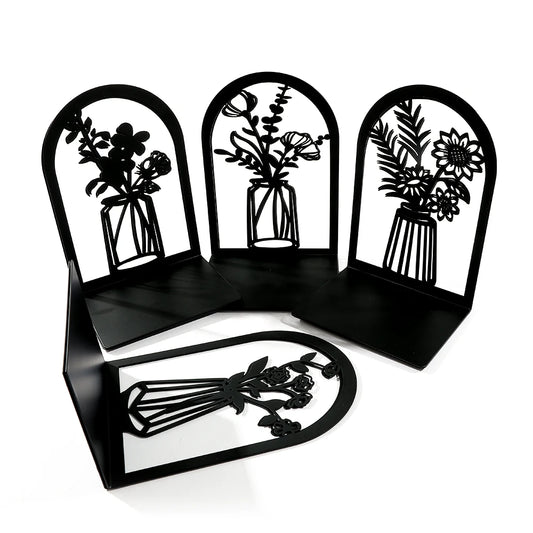 Stabile Metall Buchstützen für Bücherregal und Schreibtisch