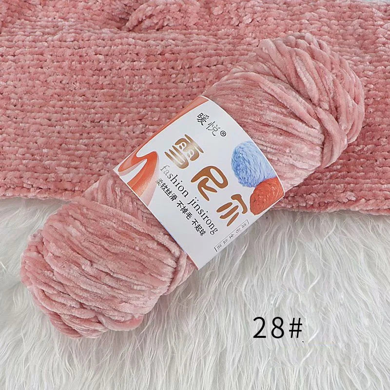 Weiches Chenille Polyester Strickgarn für gemütliche DIY Projekte