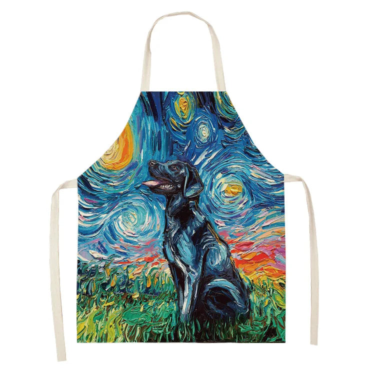 Hochwertige Baumwoll-Leinen Schürze für Reinigung und Haushalt