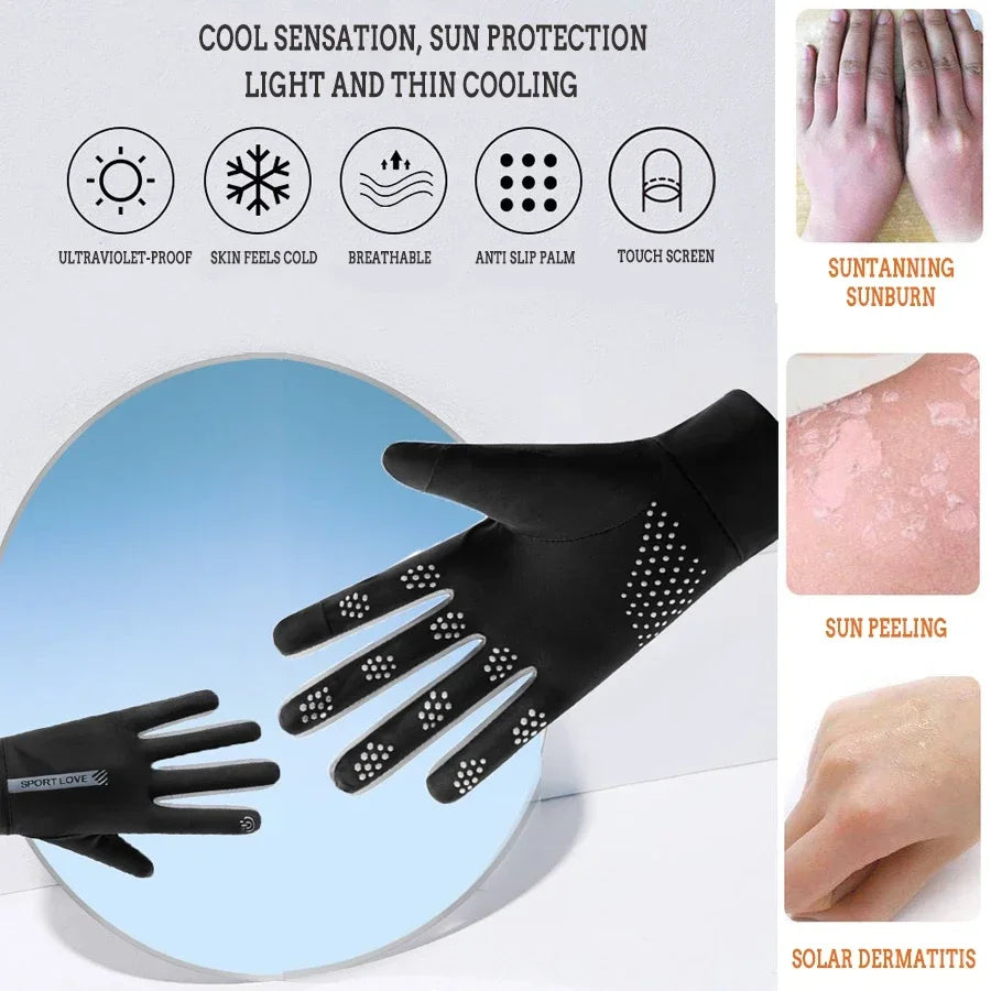 Sommer Fahrrad Handschuhe Halbfinger UV Schutz Atmungsaktiv Rutschfest