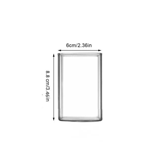 Quadratisches Borosilikatglas für stilvollen Genuss