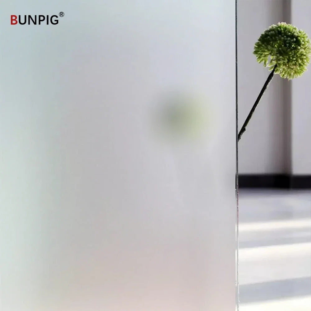 BUNPIG Fensterfolie Sichtschutz & UV-Schutz | Selbstklebend & Mattiert