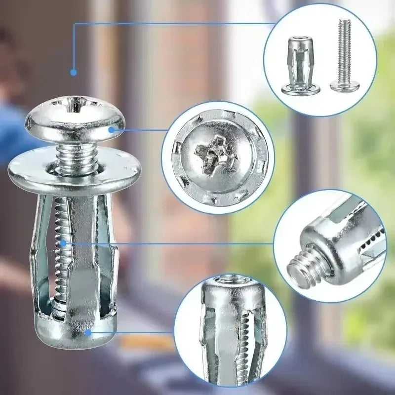 M6x25mm Metall Expansions Anker Schrauben für feste Wandbefestigung DIY Projekte