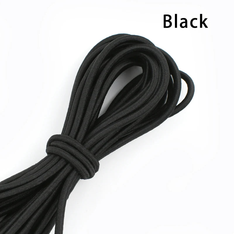 Flexibles 4mm Gummiband für DIY Kleidung, Haarbänder, Nähen