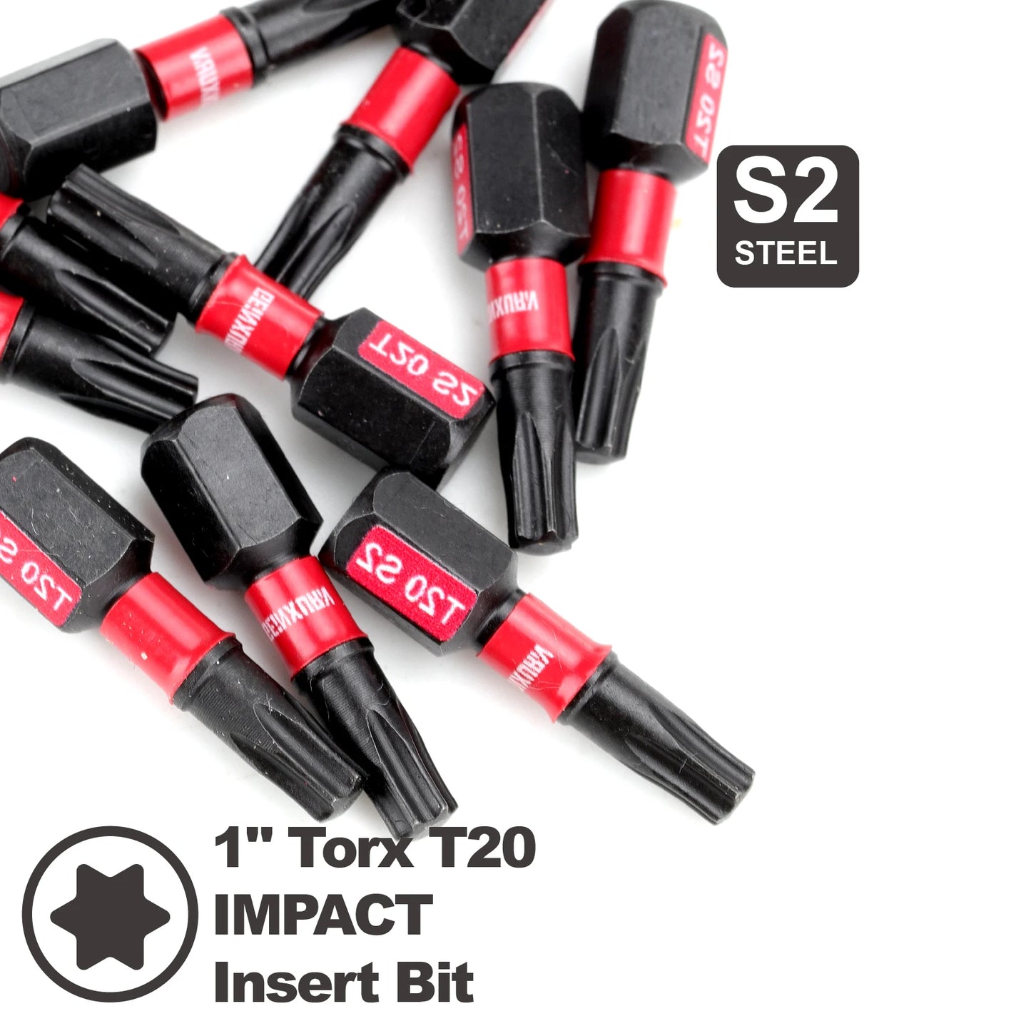 Impact Torx T20 Schraubendreher-Bit 1 Zoll magnetisch S2 Stahl Set
