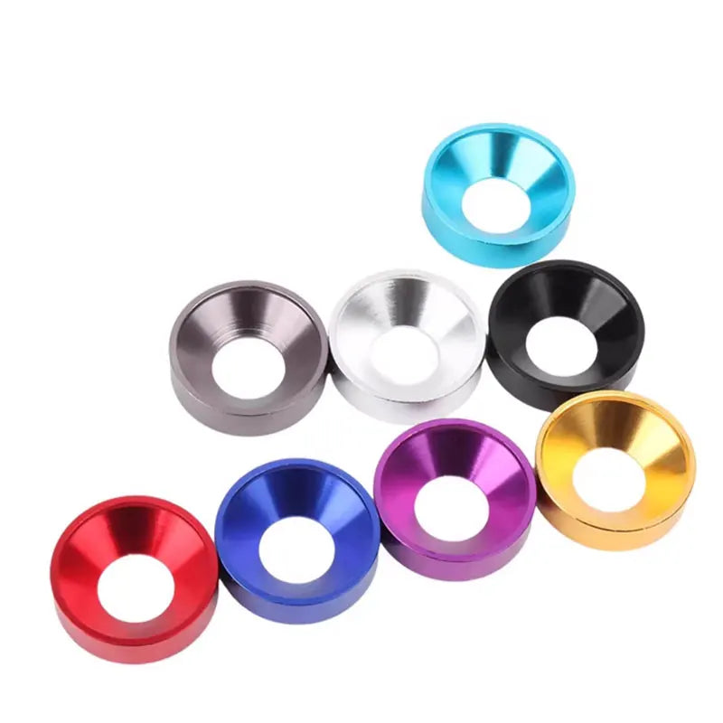 Farbige Aluminium Unterlegscheiben M2 M25 M3 M4 M5 M6 M8 Sets